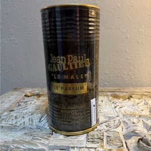 Jean Paul Gaultier Le Male Le Parfum Black and Gold Canister